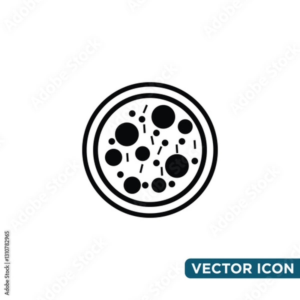 Fototapeta Pizza Icon Design Template 