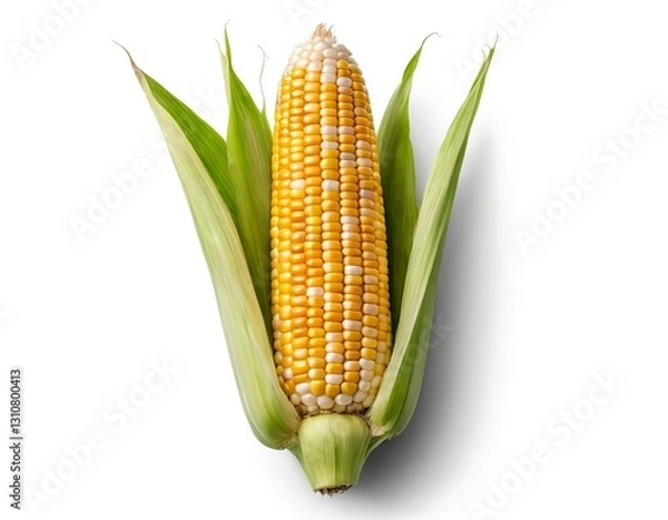 Fototapeta Fresh Corn on the Cob with Husk