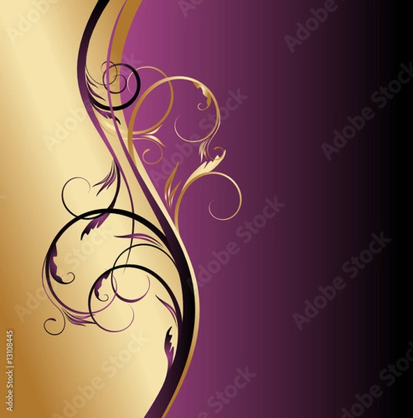 Obraz golden abstract background
