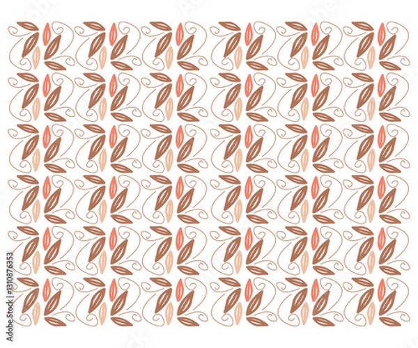 Obraz printable seamless leaf pattern design