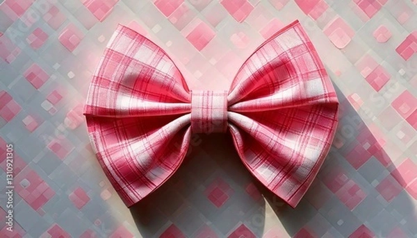 Obraz ピンクのリボンが可愛い背景