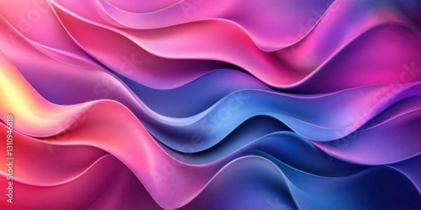 Fototapeta Abstract Wavy Patterns of Vibrant Colors Creating a Mesmerizing Visual Experience