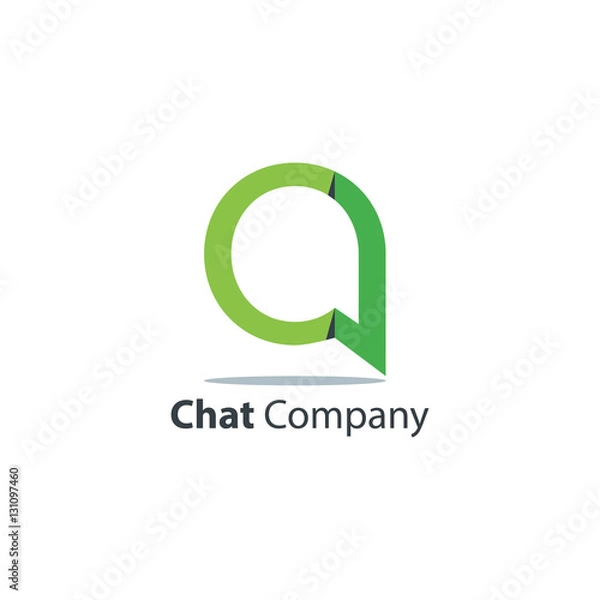 Fototapeta Chat Logo Icon Design Template