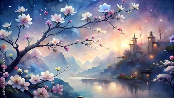 Fototapeta cherry blossom in spring