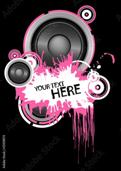 Fototapeta Grung speaker design