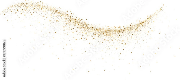 Fototapeta Abstract shiny gold glitter design element. For New Year, Merry Christmas greeting card design