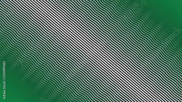 Fototapeta Dark green stripes wave lines pattern abstract background for backdrop or fabric style