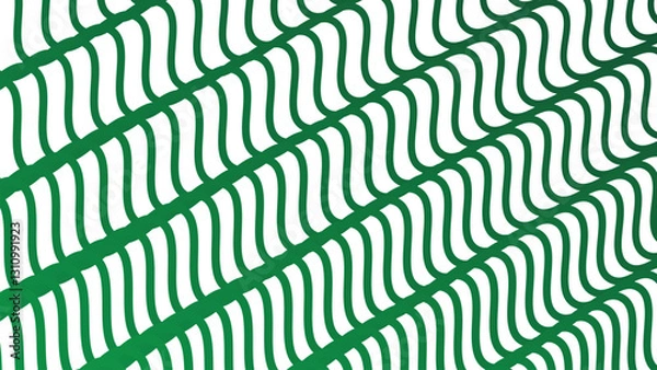 Obraz Dark green stripes wave lines pattern abstract background for backdrop or fabric style