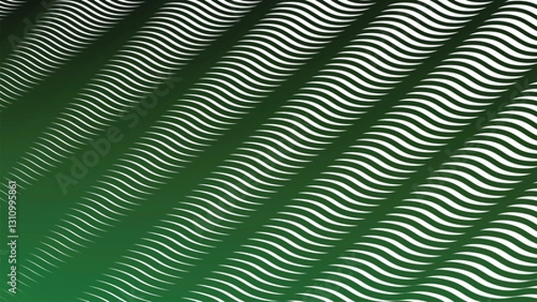 Obraz Dark green stripes wave lines pattern abstract background for backdrop or fabric style
