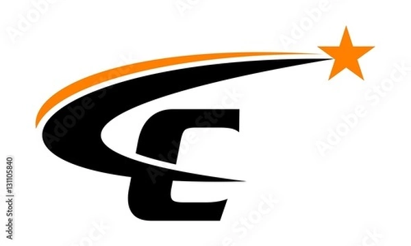 Obraz Star Swoosh Letter C