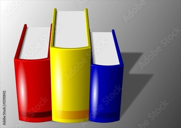 Obraz Books In Three Colors