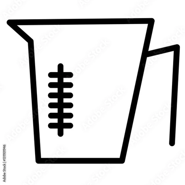 Obraz Measuring Cup Kettle Line Icon