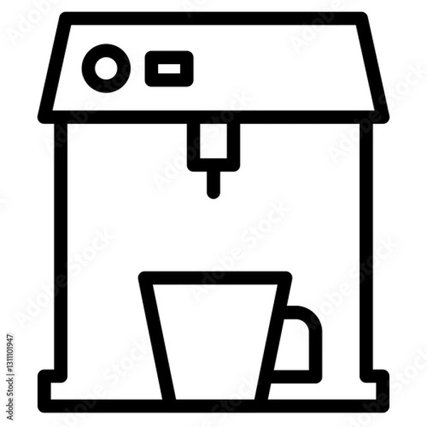 Obraz Pot Cup Cafe Line Icon