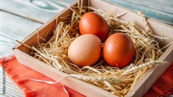 Obraz eggs in a basket