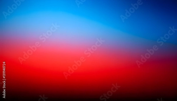 Fototapeta Abstract blurred vibrant gradient background fading from blue to red
