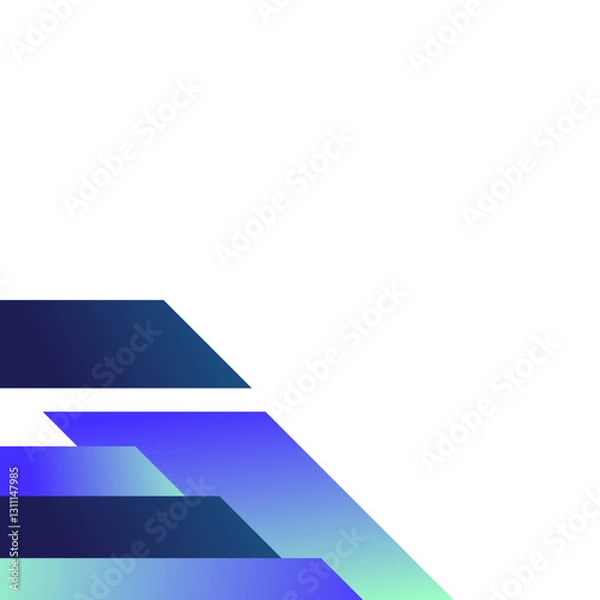 Fototapeta Gradient Geometric Business Corner