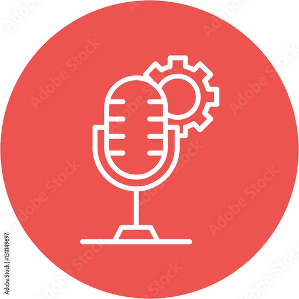 Fototapeta Voice Settings Icon