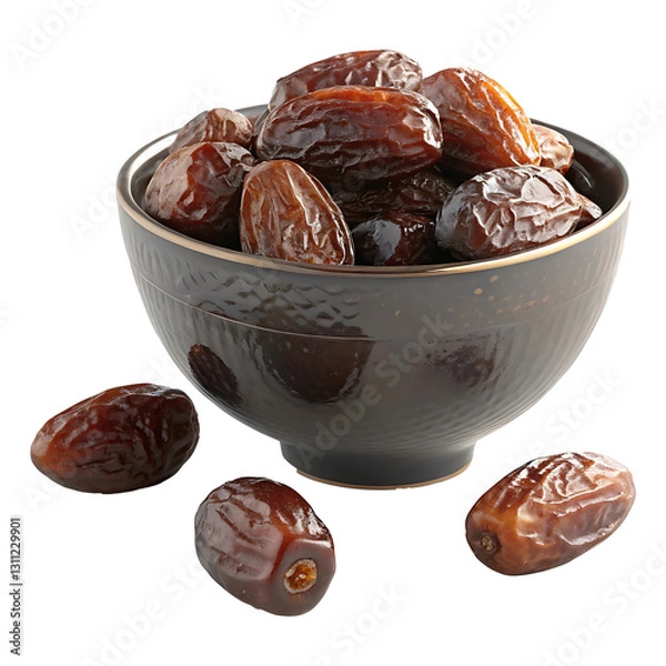 Obraz Fresh Date Fruit Isolated on Transparent Background