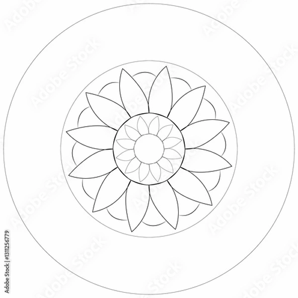 Obraz mandala design vector