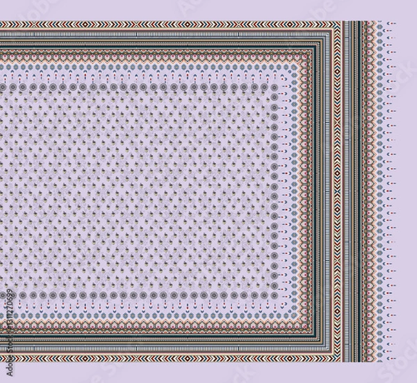 Fototapeta Digital print saree Whit pattren design