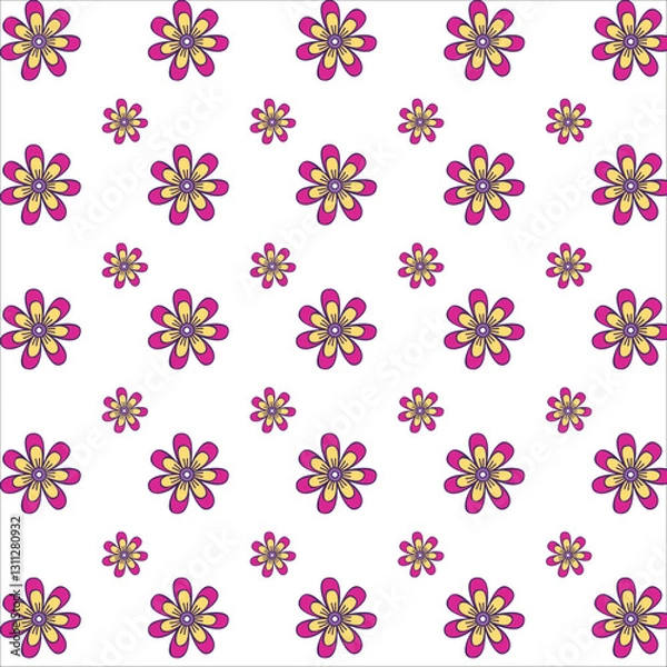 Fototapeta seamless pattern with flowers