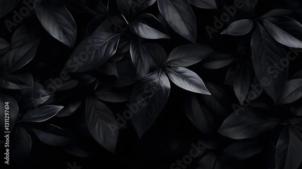 Obraz Black Leaves