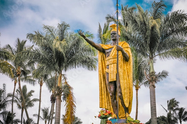 Fototapeta King Kamehameha Statue in Hilo