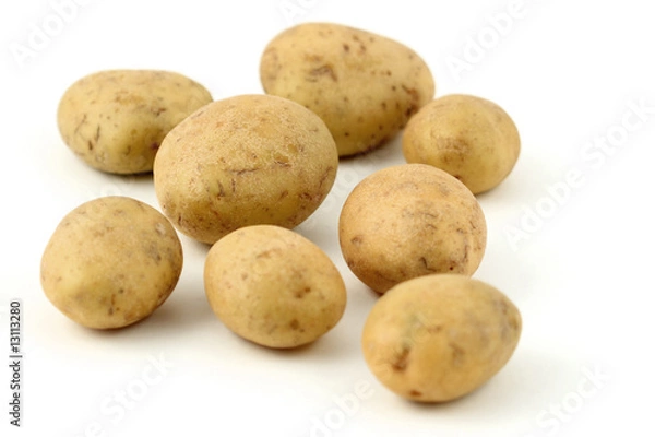 Obraz potatoes isolated on white