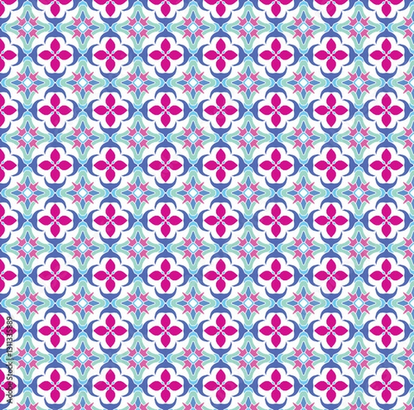 Fototapeta Mixed pattern original design and digital drawing. It can be used in web, wallpaper, ceramic and fabric designs.