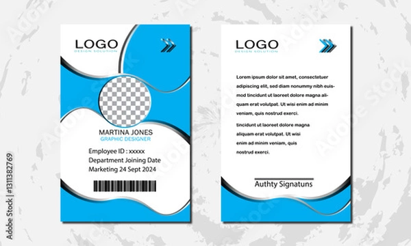 Fototapeta Creative Id Card for Official