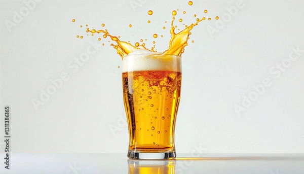 Obraz Refreshing Beer Splash
