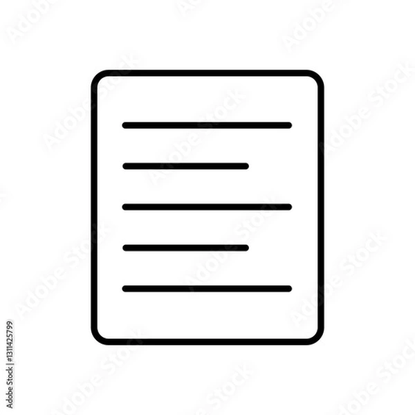 Fototapeta align text line icon