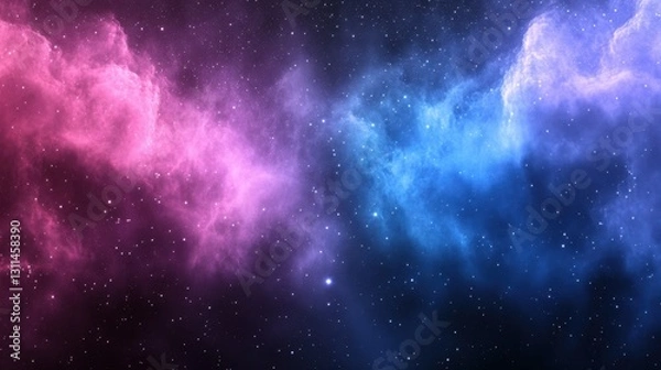 Fototapeta Colorful nebula space background with vibrant colors and swirling gases in the universe