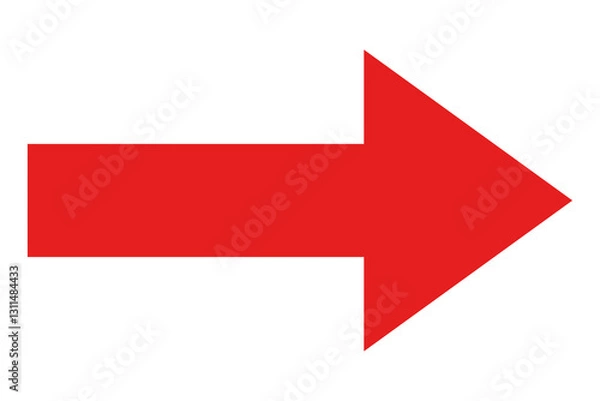 Obraz red arrow sign