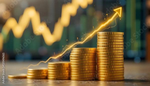 Obraz Gold Price Surge Investment Growth