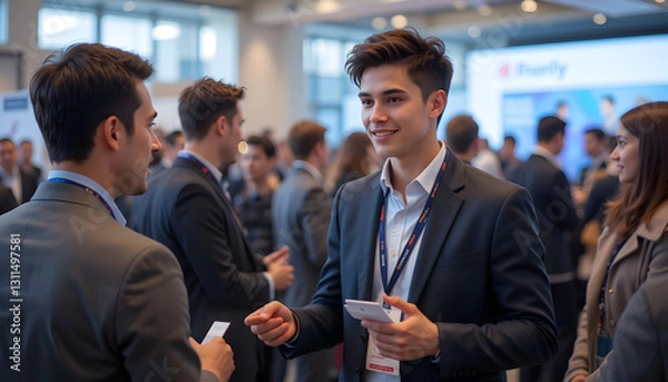 Obraz Networking Event Business Professionals Connecting
