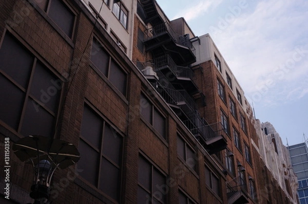 Fototapeta レンガ風ビル