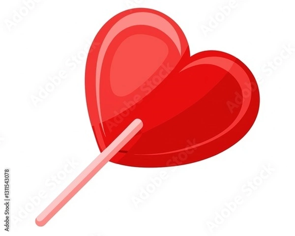Obraz heart shaped lollipop