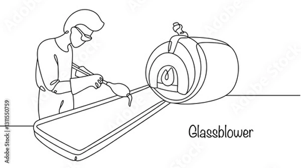 Obraz Glassblower