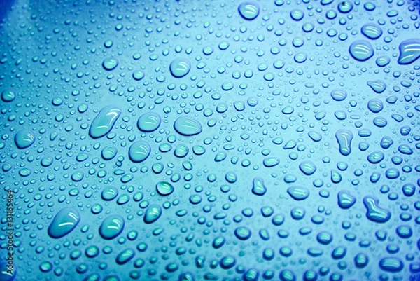 Obraz blue water drop