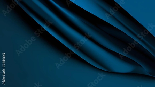 Fototapeta Elegant Drapes: A stunning artistic representation of flowing cloth, elegantly draped and softly illuminated to highlight its luxurious texture and dynamic folds.