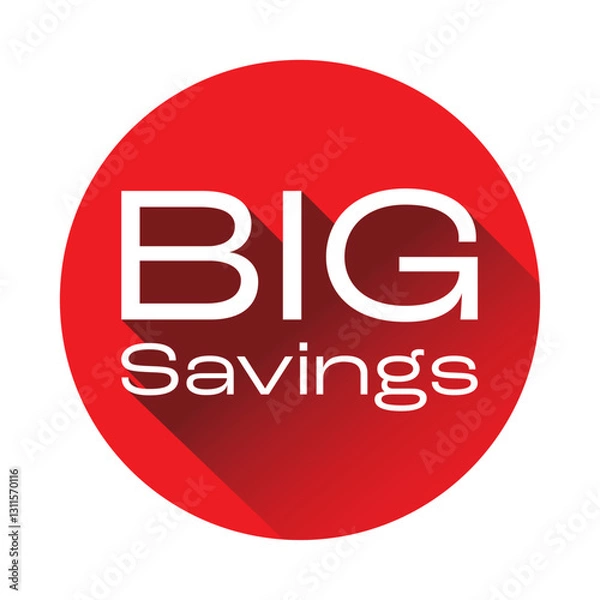 Obraz Big Savings label tag sticker