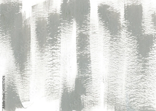 Fototapeta An old gray textured background with rough, harsh brush strokes. The texture of canvas, paper with creative scuffed strokes, splashes. The old wall