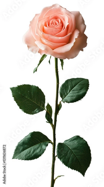 Obraz pink rose, realistic texture