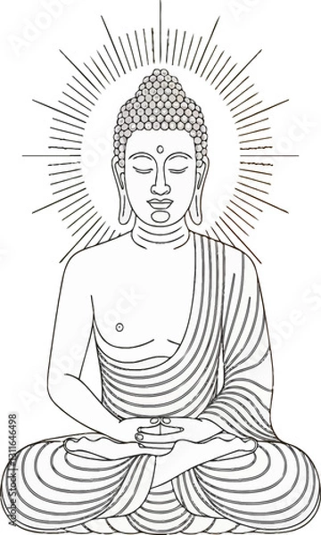 Obraz Minimalist Vesak Day.