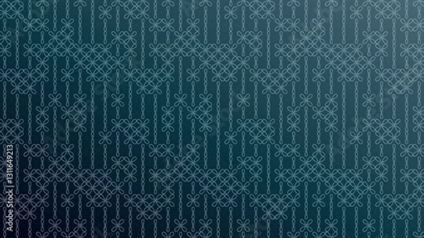 Fototapeta Abstract close-up of a glowing floral-like design with interlocking elements. geometric pattern