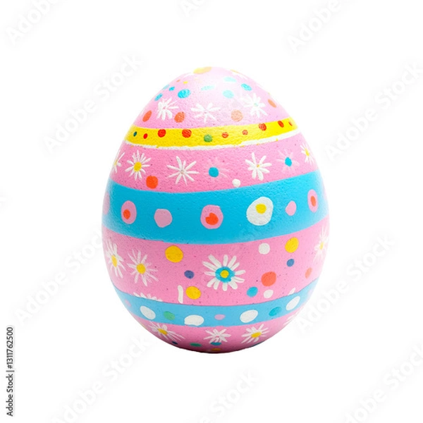 Obraz A beautifully decorated Easter egg, perfect for spring celebrations