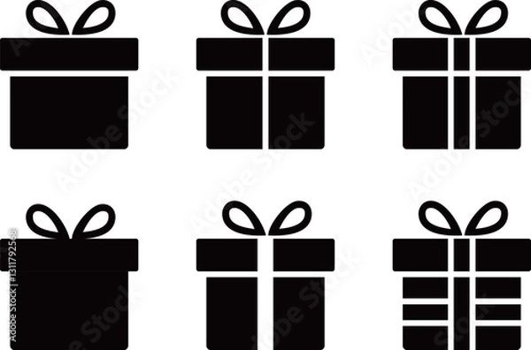 Fototapeta プレゼント　ギフト　アイコン　セット