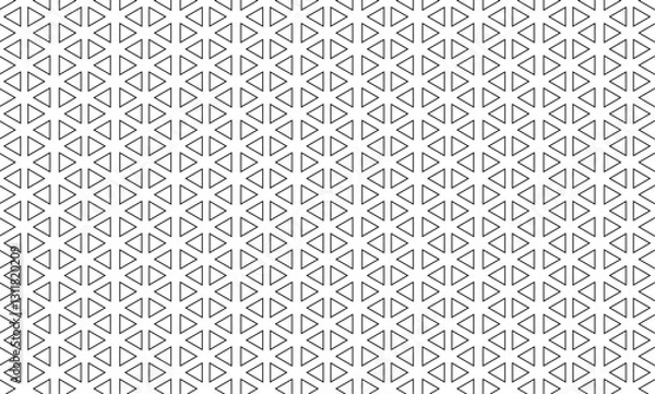 Fototapeta Triangle vector abstract geometric technology background. Clean, modern visuals with sharp angles and vibrant colors, ideal for a tech-focused theme.	