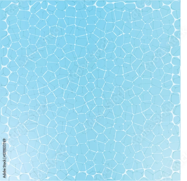 Obraz Blue Mosaic Pool Water Texture - Vector Background